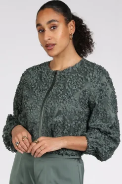 Vera Mont 36664216 Bomber Vergrijsd groen