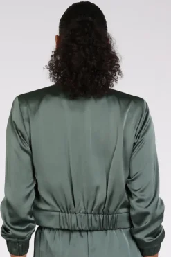 Vera Mont 03054262 Bomber Vergrijsd groen