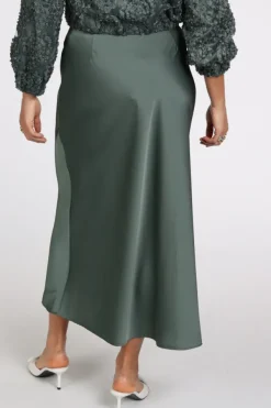 Vera Mont 03644262 Rok wijd lang Vergrijsd groen