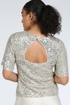 Vera Mont 03414478 T-shirt korte mouw Champagne
