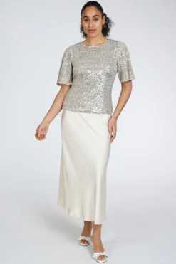 Vera Mont 03414478 T-shirt korte mouw Champagne