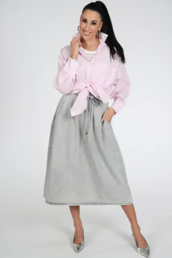 WithBlack WBLMARLEEN LS Blouse lange mouw Licht roze
