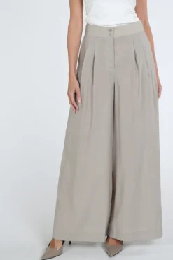 WithBlack WBLMARLEEN TAIL Broek Zand
