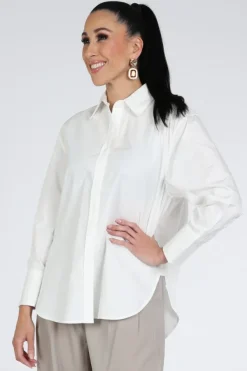 WithBlack WBLNOA Blouse lange mouw Wit