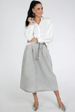 WithBlack WBLREBECCA Blouse lange mouw Wit