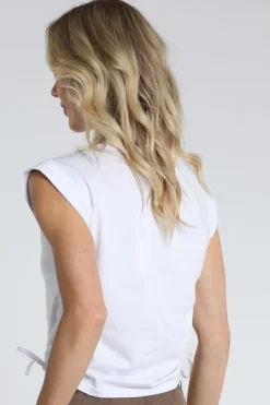 Yaya 01-709362-604 Blouse korte mouw Wit