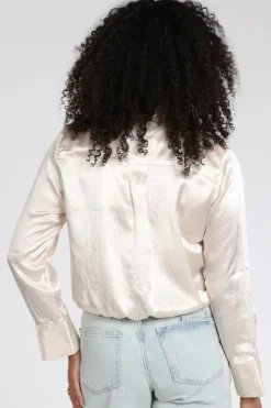 Yaya 01-201212-604 Blouse lange mouw Beige