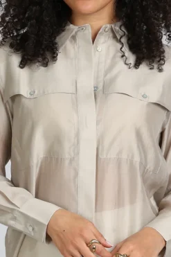 Yaya 01-201201-602 Blouse lange mouw Groen