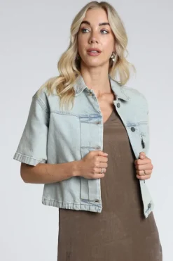 Yaya 01-511052-604 Bomber Light blue denim