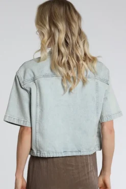 Yaya 01-511052-604 Bomber Light blue denim