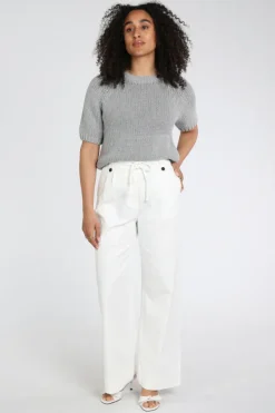 Yaya 01-301246-603 Broek Off white