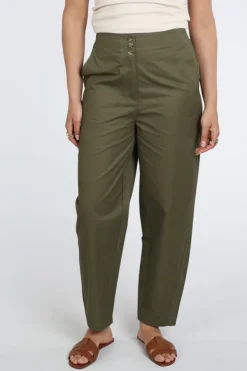 Yaya 01-301250-604 Broek Olijf