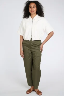 Yaya 01-301250-604 Broek Olijf
