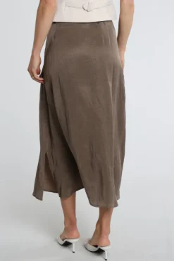 Yaya 01-401091-605 Rok recht kort Bruin