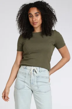 Yaya 01-719091-604 Top Olijf