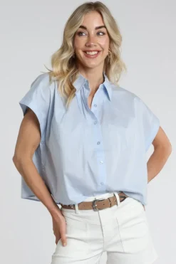 Yaya 01-201202-604 Trui Licht blauw