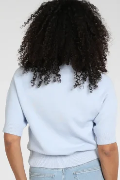 Yaya 01-000569-603 T-shirt korte mouw Licht blauw