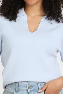 Yaya 01-000569-603 T-shirt korte mouw Licht blauw