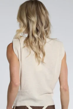 Yaya 01-010158-605 Vest Licht blauw