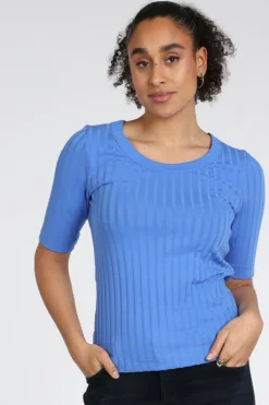 Zaida 346355 T-shirt korte mouw Blauw