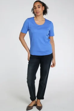 Zaida 346001 T-shirt korte mouw Blauw