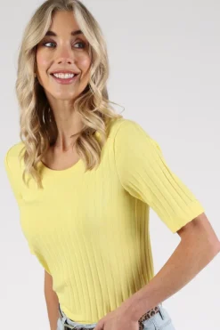 Zaida 346355 T-shirt korte mouw Geel
