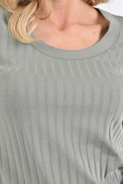 Zaida 346355 T-shirt korte mouw Olijf