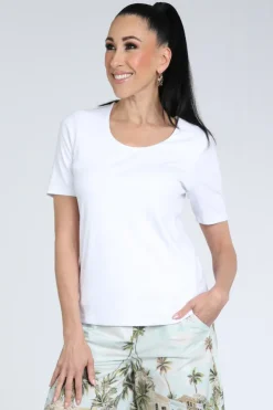 Zaida 346001 T-shirt korte mouw Wit