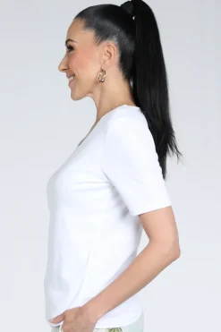 Zaida 346001 T-shirt korte mouw Wit