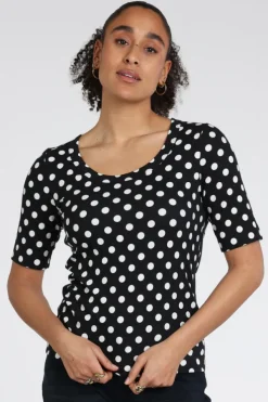 Zaida 346850 T-shirt korte mouw Zwart